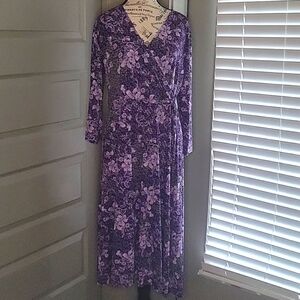 Purple Floral Dress